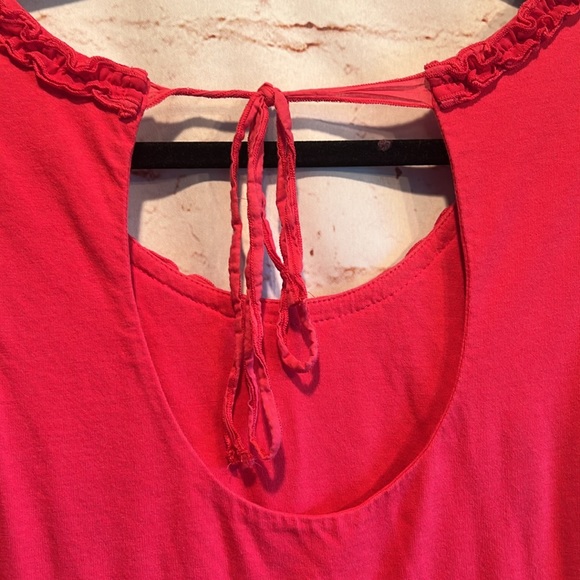 Loft Dress Womens Medium Sleeveless Babydoll Style Pink Scoop Neck casual sun - Picture 8 of 10